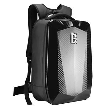 Vodootporne мотоциклетная torba, prozračni ruksak za kacigu, višenamjenski ruksak za motokros od karbonskih vlakana sa čvrstom ljuskom, od punjenja preko USB-a