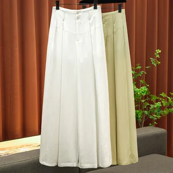Temperamentna dizajn hlače, прикрывающий trbuh, žakard ацетатные široke hlače Shake Off, ženska odjeća