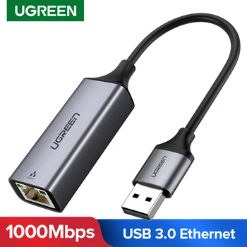 Ugreen USB 3.0 Ethernet Adapter Mrežna kartica, USB 2.0, lan RJ45 za Windows 10 Xiaomi Mi Box 3/S Nintendo Switch Ethernet USB
