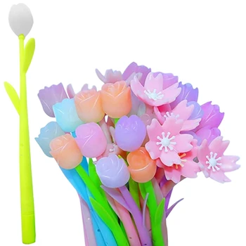 60 kom., čija se boja mijenja cvjetni ručka, гелевая ručka prikladna za škole, kućni ured, dar za djecu i djevojke
