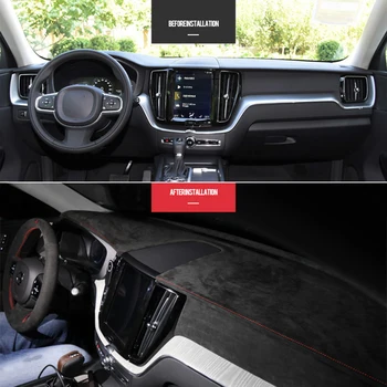 Poklopac ploče s instrumentima iz Алькантары za Volvo XC60 2018-2020 Auto Oprema Modifikacija Интерьерного Seta Visokokvalitetna Modifikacija vozila