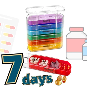 Tjedno 7-dnevna kutija za tablete, organizator 28 uredima, Plastična kutija za pohranu lijekova, влагостойкая kutija za lijekove za kuće, prijenosni za putovanja