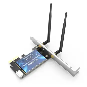 Karta Wi-Fi PCI-E 600 Mb/s, Bluetooth-kompatibilni adapter, dvofrekvencijska bežična mrežna kartica 2.4ghz / 5ghz sa antenama za stolna RAČUNALA