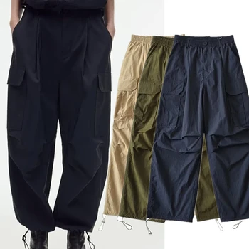 Elmsk 2023 British vintage moda Veliki džep Slobodne radne hlače u stilu dečka Svakodnevne hlače ženske teretni