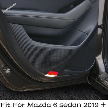 Modificirana oprema za interijer, pogodan za Mazde 6 sedan 2019-2021, zaštita unutarnje vrata automobila ploče, naljepnice s prljavim filmom, 4 kom.