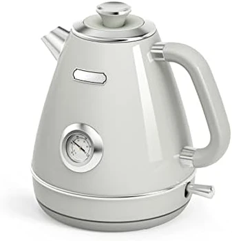 Quinn Retro Kettle - za Vodu za čaj kapaciteta 1,7 l / 57,5 oz s termometrom, u Potpunosti od nehrđajućeg čelika, Brzo закипающий snage 1200 W, ne sadrži BPA, C