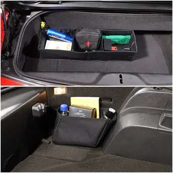 Za Chevrolet Corvette C7 2014-2019 Oxford Tkanina Crna Automobil Organizator Za Pohranu U Prtljažniku, Kutija Za Čišćenje, Auto Oprema