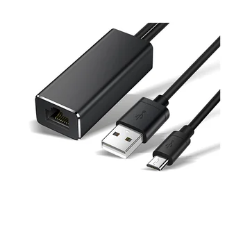Adapter Micro-USB i Ethernet 10/100 Mb/s za Fire TV USB Stick-RJ45, mrežna kartica, USB za Google Chromecast Gen 2 1 Ultra