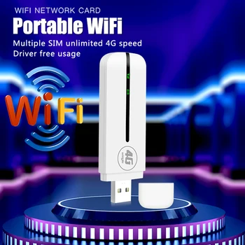 4G WiFi Ključ 150 Mb/s USB Modem Prijenosno Router sa Utorom za SIM kartice, pokrivenost 4G Wireless Router Azijska Verzija /Version EU