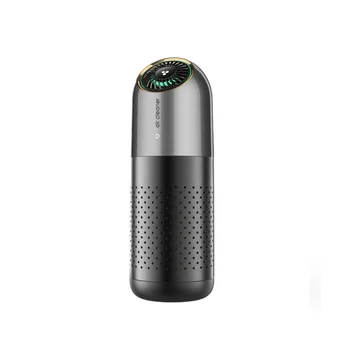 Mini-Pročišćivač zraka s HEPA filterom Воздухоочистителем za automobil i ureda, Uklanja dim, Prašina, dlaka kućnih ljubimaca, Tihi Crni