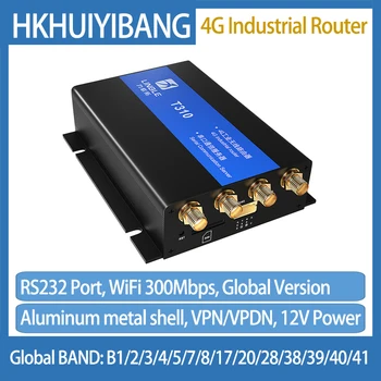 Višenamjenski područje primjene IP30 4G Industrijski Bežični Usmjerivač RS232 1WAN + 1LAN DC 12V Watchdog Server Serijsku komunikaciju VPN APN