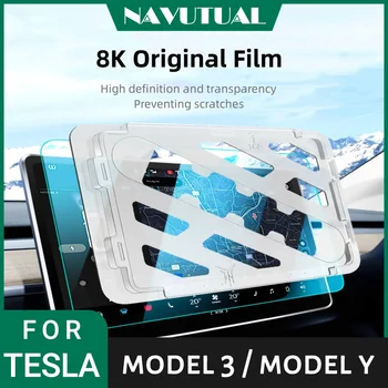 Kaljeno Staklo Punu Pokrivenost za Tesla Za Tesla Model 3 Model Y Model automobila 3 Y Silikagel Središnja Konzola Zaslon Zaštitnik Pribor