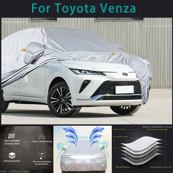 Za Toyota Venza 210T Pun auto sjedalo Vanjska zaštita od Sunca, uv zračenja, Prašine, Kiše, Snijega, Sigurnosni automobil torbica od tuče, авточехол