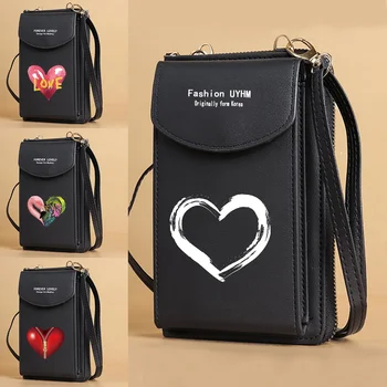 Vodootporna torba za mobilnog telefona, novčanika, kartica set, ženske torbe preko ramena torbu s po cijeloj površini ljubavi, luksuzni dizajn novčanik