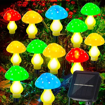 Solarni грибовидные svjetla, led sunčani vrt dekor, 8 načina rasvjeta, vanjska vodootporan solarne svjetiljke za vanjske dekoracije