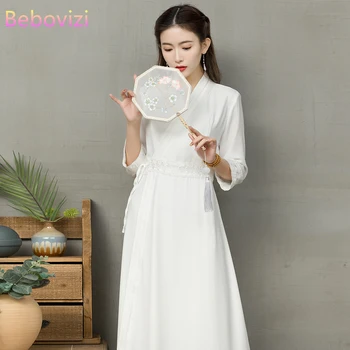 2021 Novi elegantan bijeli svakodnevno kineska tradicionalna haljina Hanfu za žene, cosplay, древнекитайский odijelo, odjeća dinastije Song