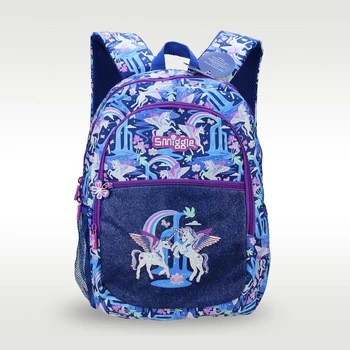 Australija, originalni dječji školski ruksak Smiggle, ruksak na rame za djevojčice, plava zvezda, jednorog, školski pribor i velikog kapaciteta, 16 cm