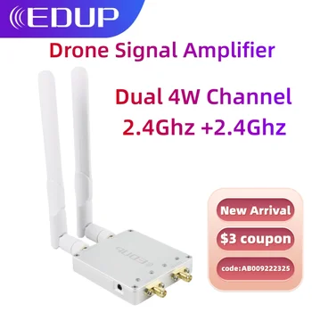Pojačalo signala neradnik EDUP, dual-channel 4 W, dual servo Wi-Fi 2.4ghz, produžni kabel i Wi-Fi velike snage, repeater za ruter