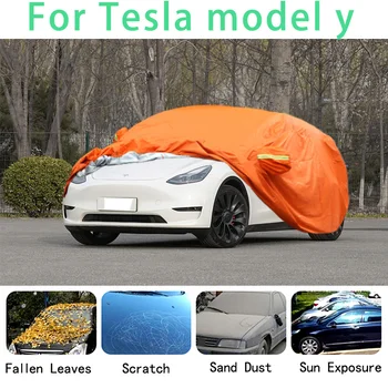 Za Tesla model y Vodootporna auto sjedalo super zaštita od sunca, prašine, kiše, vozila, zaštitu od tuče, automatska zaštita