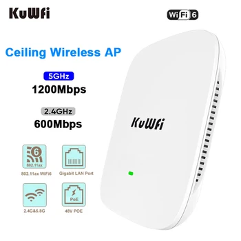 KuWFi 1800 Mb/s Wifi6 Stropni Router 2,4 5,8 G G dual-band Wifi Ruter Gigabitni WAN Port i LAN Podrška 48 U POE Switch za Dom i Ured