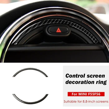 Trenutno karbonskih vlakana za Mini Cooper F55 F56 konzola navigacijski ekran Okvir za uređenje