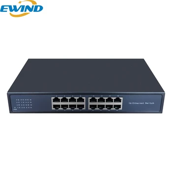 EWIND 16-Port Ethernet Preklopnik 100/1000 Mb/s full-duplex Mrežni Prekidač Gigabit Switch za IP Kamere/Bežične pristupne točke AI Smart Switch