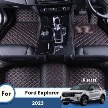 Tepisi RHD na red, auto-tepisi za Ford Explorer 2023 (6 mjesta), tepiha, auto oprema, roba za unutrašnjost automobila, papučice