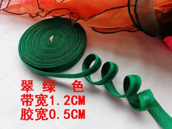 50 M/lot width1.2cm Silikonska širina 0,5 cm, zelena silikon nalik na hvatanje za pojedine šivanje DIY Grudnjak Remen Elastična Trake, Traka