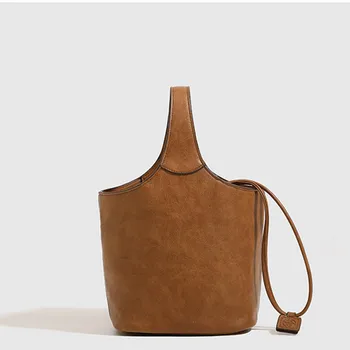 Ženska retro torba-тоут, monotono dizajnersku torbu-instant messenger, torba za povrće, vreća za smeće, ženska 2023