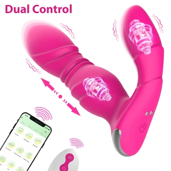 Nosive vibrirajuće gaćice Vibratori Program Udaljene seks igračke za žene 9 Brzi i snažni guranje vibracija Seks-proizvodi za odrasle parove