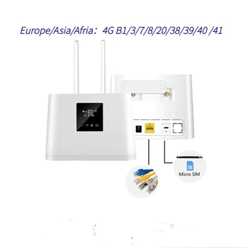 Mobilni ruter 4G LTE CPE 300 Mb/s Wifi routera, s lukom LAN Podrška za SIM kartice, Prijenosni bežični usmjerivač 4G wifi router