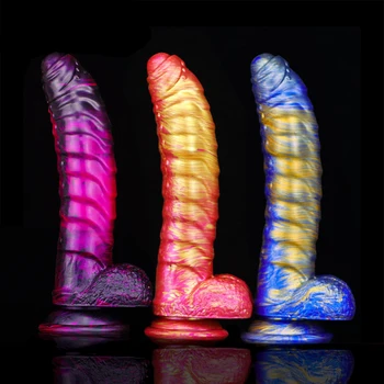 8,1-inčni veliki realan silikonski dildo penis sisanje čaša, osjetljiv na koži kurac, ženska masturbacija, analni čep, seks-igračke za žene