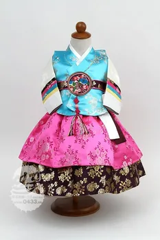 Nova dječja haljina za djevojčice, istočna tradicionalna korejska odjeća, odijelo Ханбок, dječji kompleti, haljina princeze, topla
