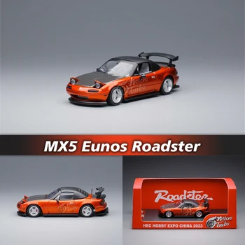 MT U prisutnosti 1:64 MX5 Miata NA Eunos Roadster HEC Porculan Narančasta Model Diorama, Proizveden pod pritiskom, Zbirka minijaturnih modela carros privlačno MicroTurbo