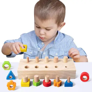 Spiralno odbora Montessori Dječji odbora za vožnju Igračke Construction set štapni igračaka Montessori materijali za učenje i Skup alata za odvijač