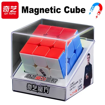 QiYi Magnetski Čarobna Kocka 3x3x3 Profesionalni 3x3 Magnet Brzina Zagonetka 3x3 Dječje Igračke-Непоседы Mađarski Original Cubo Magico