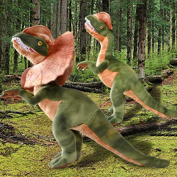 Jurassic park Дилофозавр Dinosaur Pliš Igračku Dual Crested Figurica Gušteri Mekana Igračka Cool Dječji Dar za Djecu Дропшиппинг
