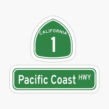 California Highway 1 Pacific Coast Highw 5 kom. auto naljepnice za ukrašavanje umjetničke sobe, kuće, slatka podloga za laptop, moto