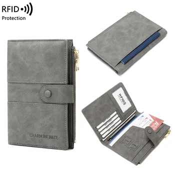 Противоугонный novčanik za putovnice RFID-držač za putovnica, putni novčanik zatvaračem, držač za dokumente, Višenamjenski priključak za dokumente