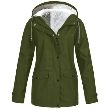 Ženska jakna, topla zima vodootporne ветровка, kaput s kapuljačom jakne za snowboard, zelena S