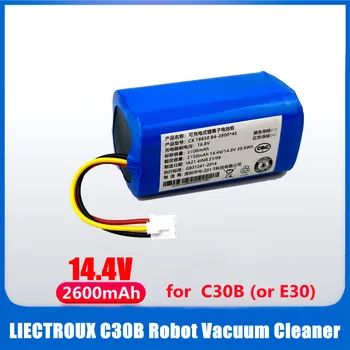 (Za C30B) Baterija 14,4 v za robota-usisivača LIECTROUX C30B E30, rezervni dijelovi za alat za čišćenje litij elemenata kapaciteta 2600 mah