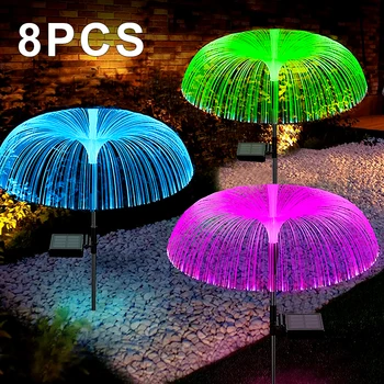 Vanjska led solarni vrtne svjetiljke 7 boja mijenja boju, vodootporan solarna lampa u obliku meduze za travnjak u dvorištu, vrtna staza, vrt