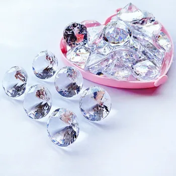 Glavni Akril kristalne ukrase za dvoranu 100 × akril kristalno kamenje sa veštačkim dijamantima, suveniri za stranke, gusarski kovčeg s blagom