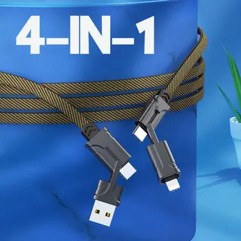 USB C Multi Kabel Za Brzo Punjenje PD Najlon, Pleteni Kabel 4-u-1 USBC za Brzu Sinkronizaciju telefona Type C Adapter Punjač Za Google Pixel