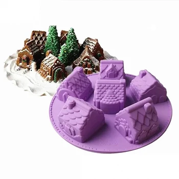 Silikonska forma za tortu, 6 rupa, obrazac za čokolade, keksi, kocka leda, deserti 