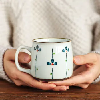 Keramička šalica Bubalo Čaša za vodu kava Mlijeko Čaša za doručak Genetika japanski ručno oslikana bojom подглазурным