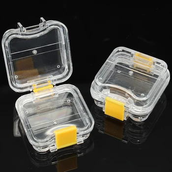 Novi plastični pasta za alat od 10/50 kom. u pakiranju, mala kutija za zubna krunica s transparentnim domaćim materijal za pohranu proteze, fleksibilne film