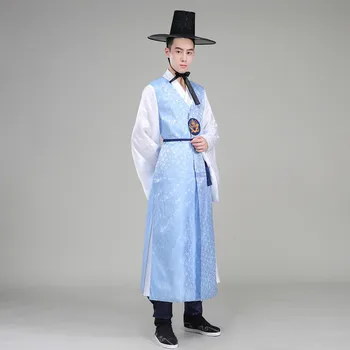High-end Pravoslavna Svila Korejski Tradicionalne nošnje Vjenčanja Odijelo Satiny Muški Ханбок Korejski Etnička Odjeće za Muškarce, 18