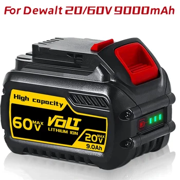 9000 mah Dewlt FlexVolt 120 60 20 U Alat Za zamjenu baterije Električna Bušilica DCB606 DCB612 DCB609 DCB200