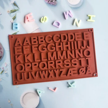 Silikonska forma za čokolade sa slovima i brojevima, abeceda, obrazac za keks, čokolade, torte, alat za pečenje, tepsiju, ukrasite kolač, suđe za kuhanje / 
